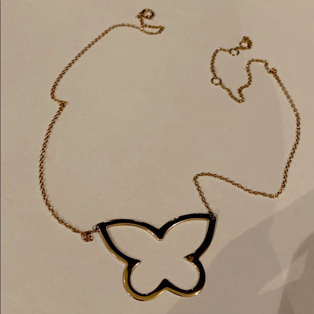 14k gold plated Butterfly Necklace